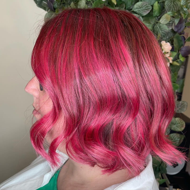 Photo Of Pink Hair Style